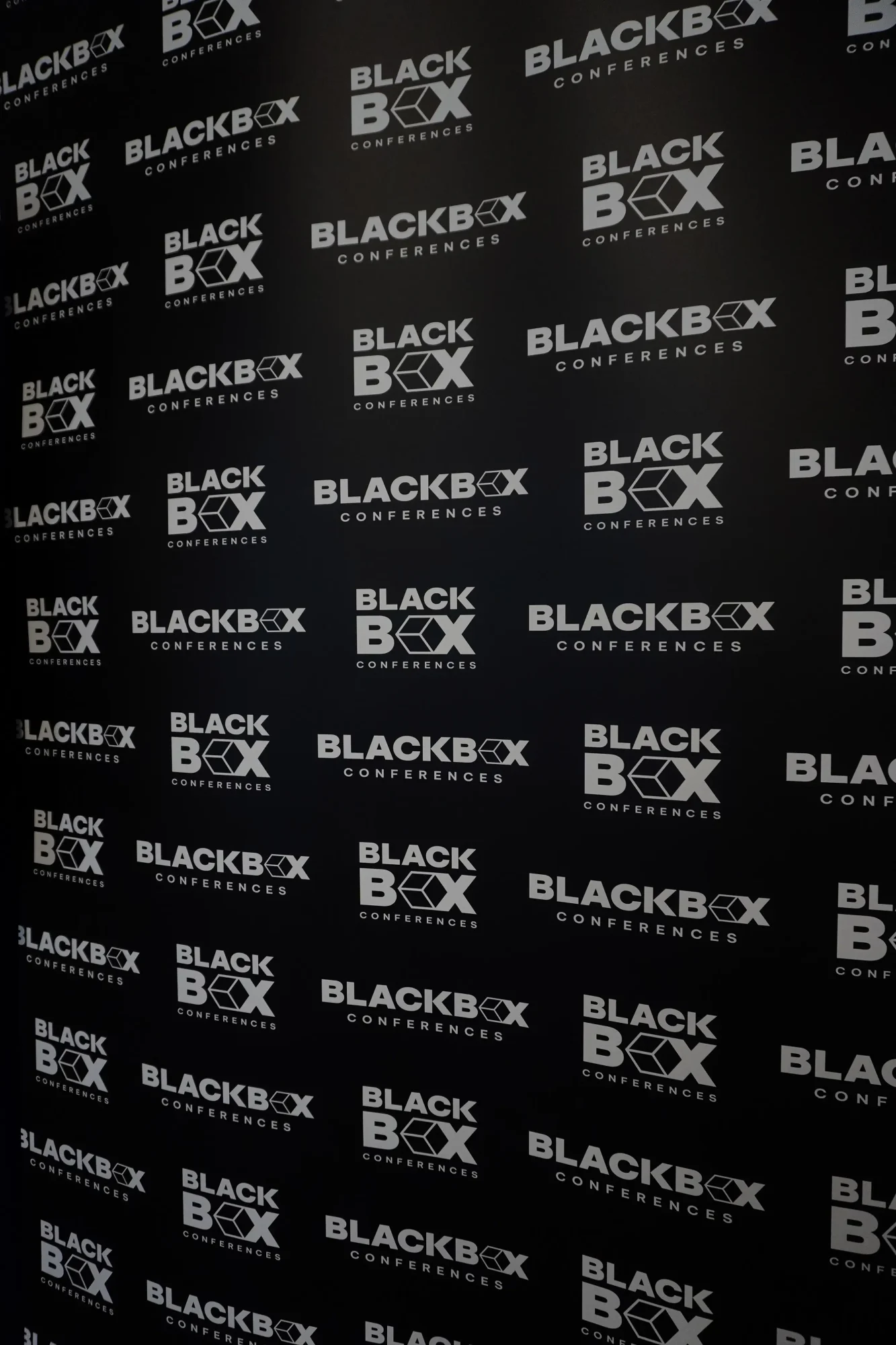Blackbox conferences event branding pull up banner for nutrition event for fitness coaches