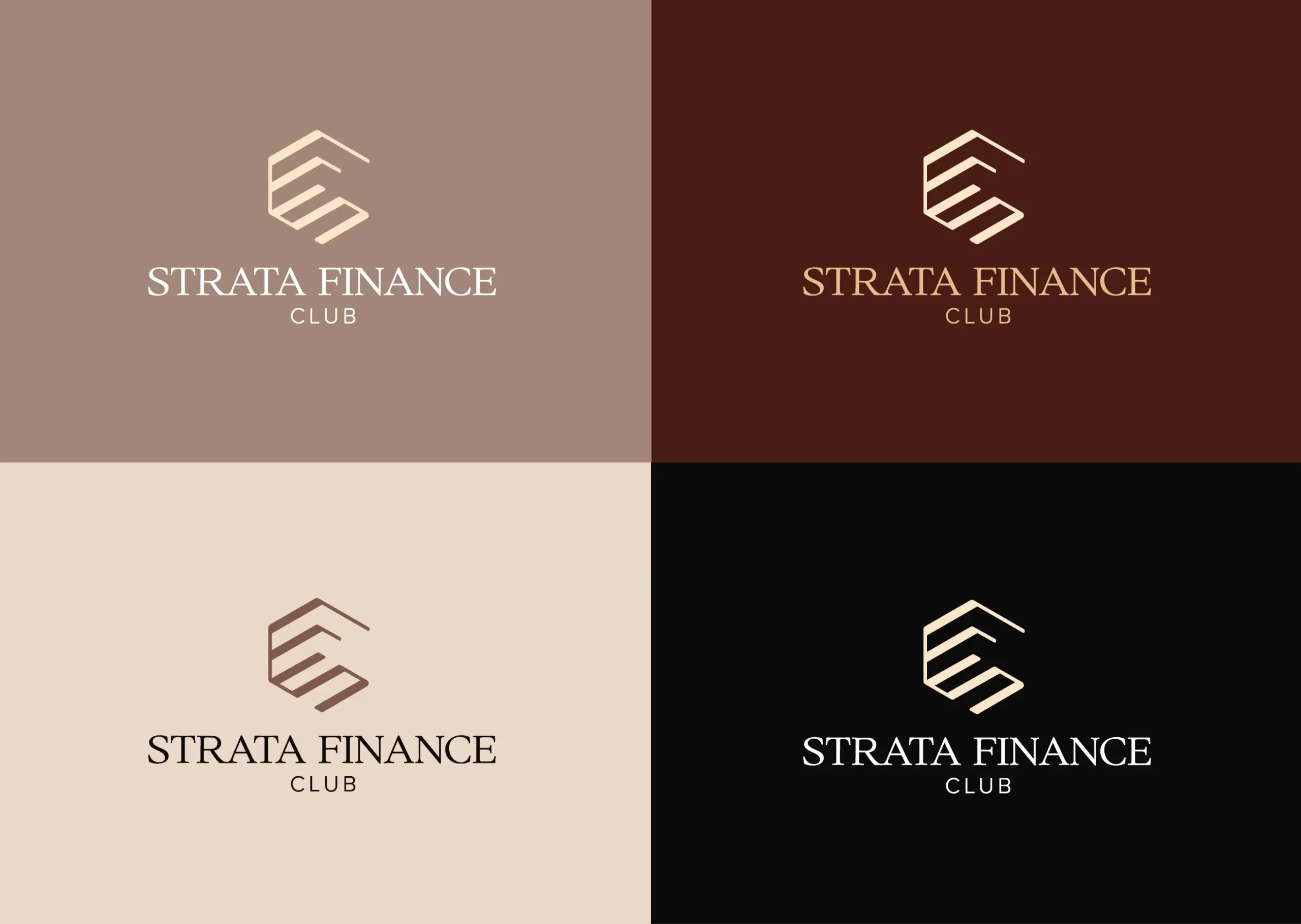 Strata finance club portrait logo