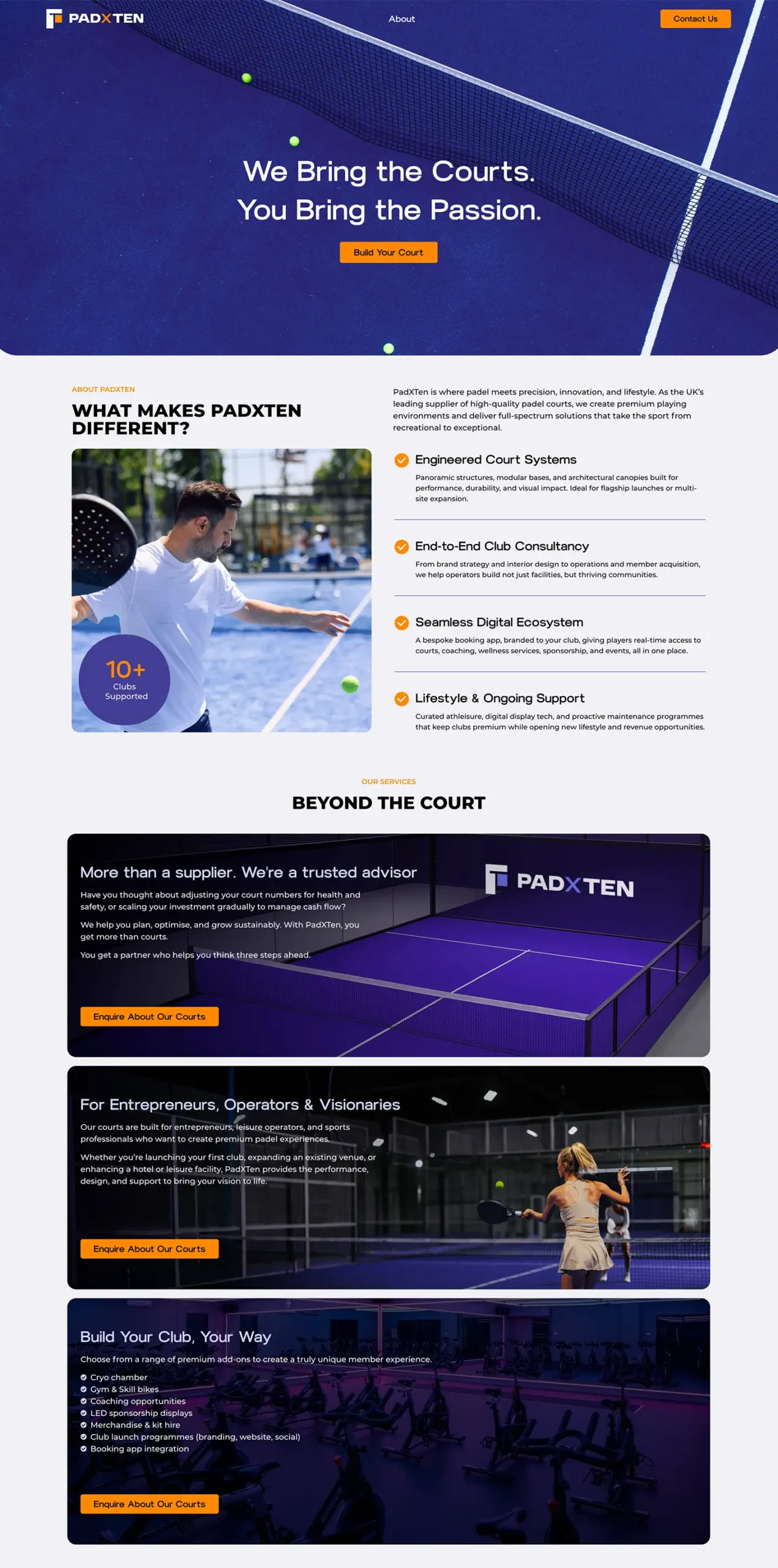 fitness services website pages 1
