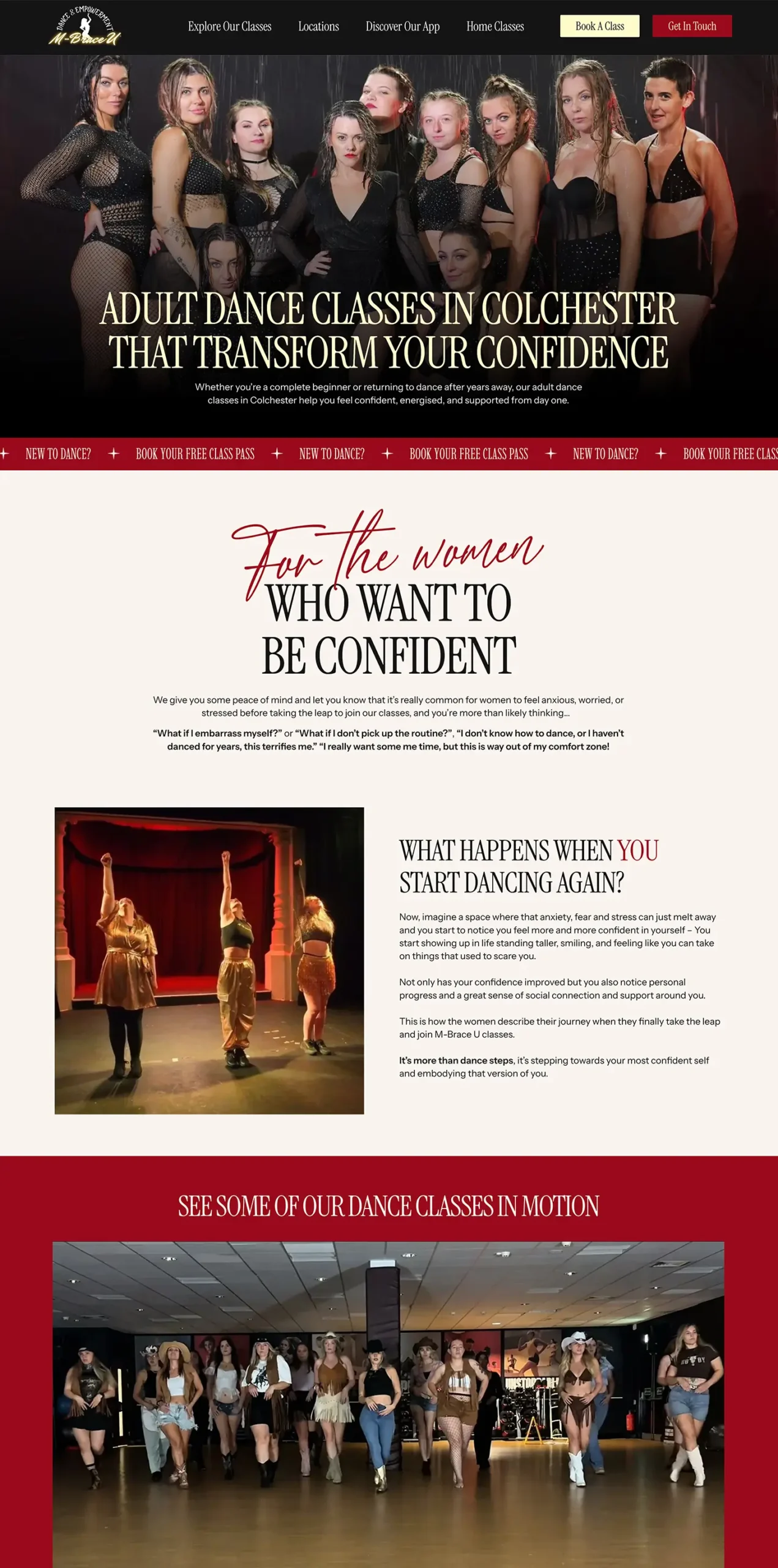 fitness services website pages 3