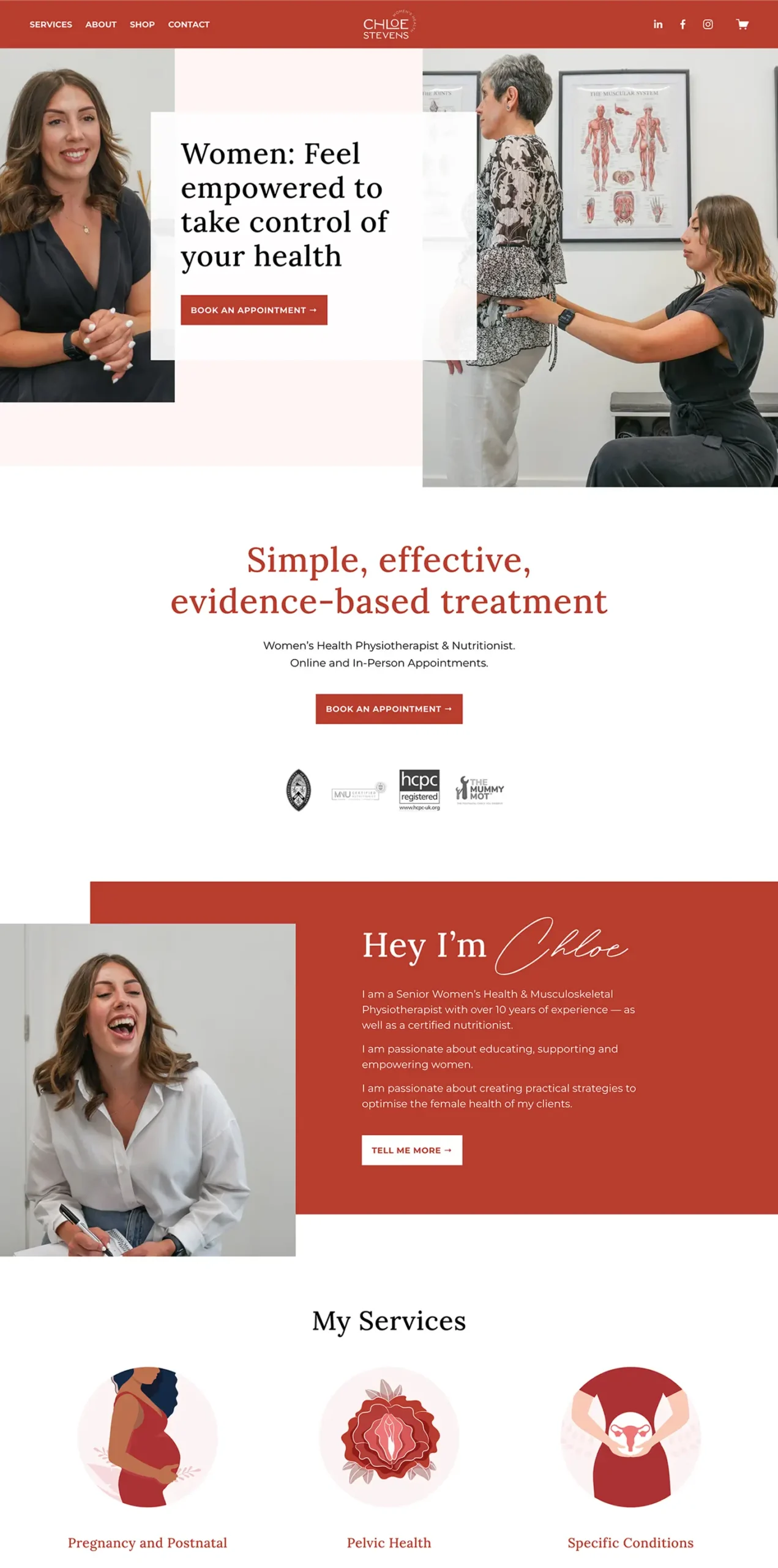 fitness services website pages 6