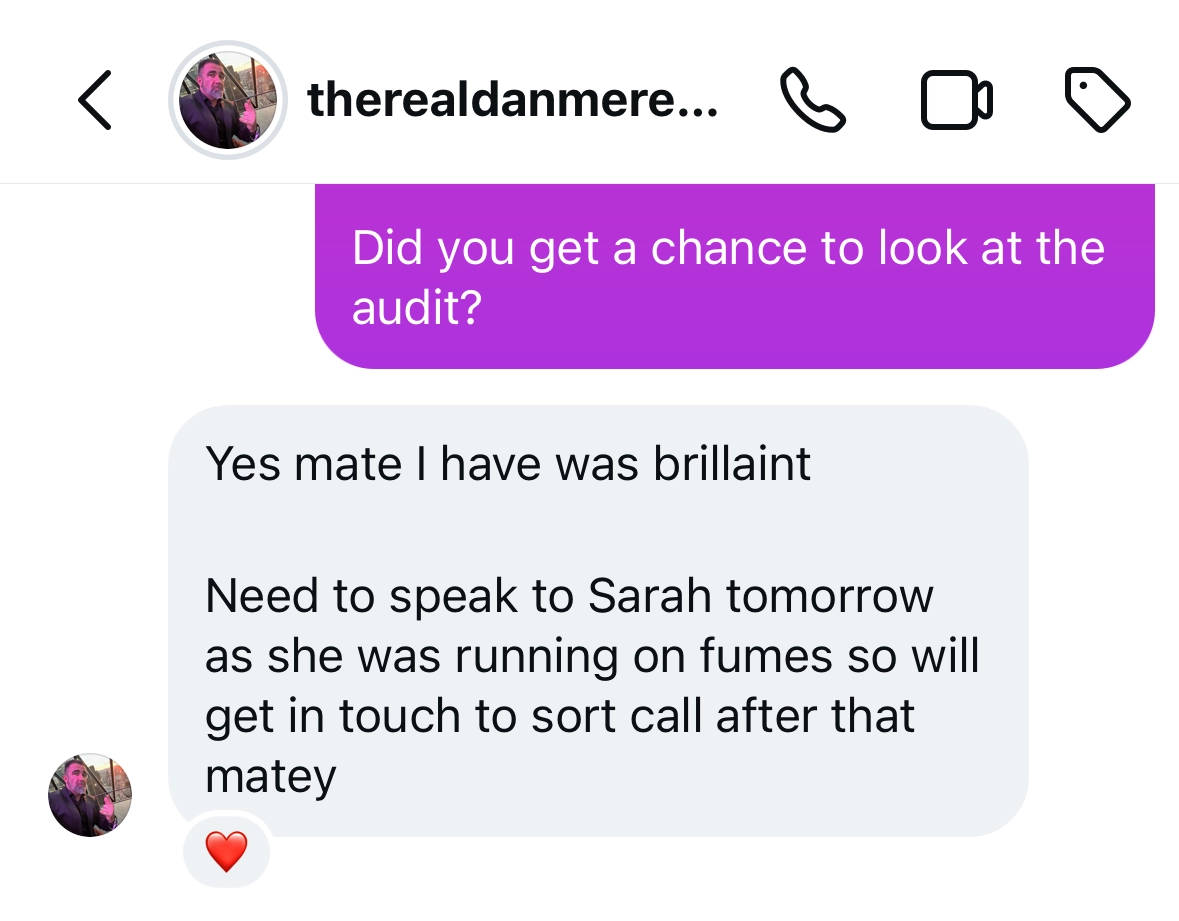 Dan Meredith free website audit